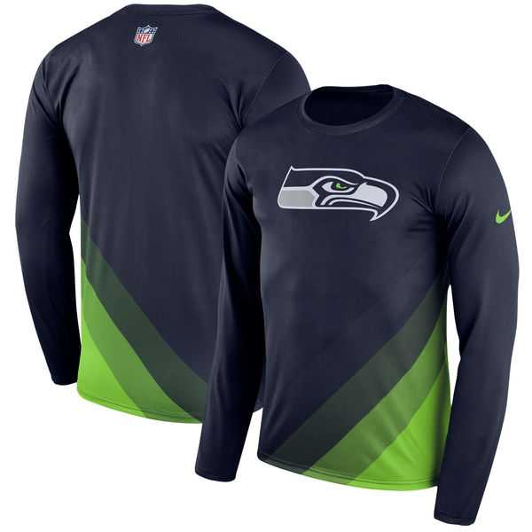Seattle Seahawks Nike Navy Sideline Legend Prism Performance Long Sleeve T-Shirt,We sell and wholesale Seattle Seahawks Nike Navy Sideline Legend Prism Performance Long Sleeve T-Shirt on line form chian!